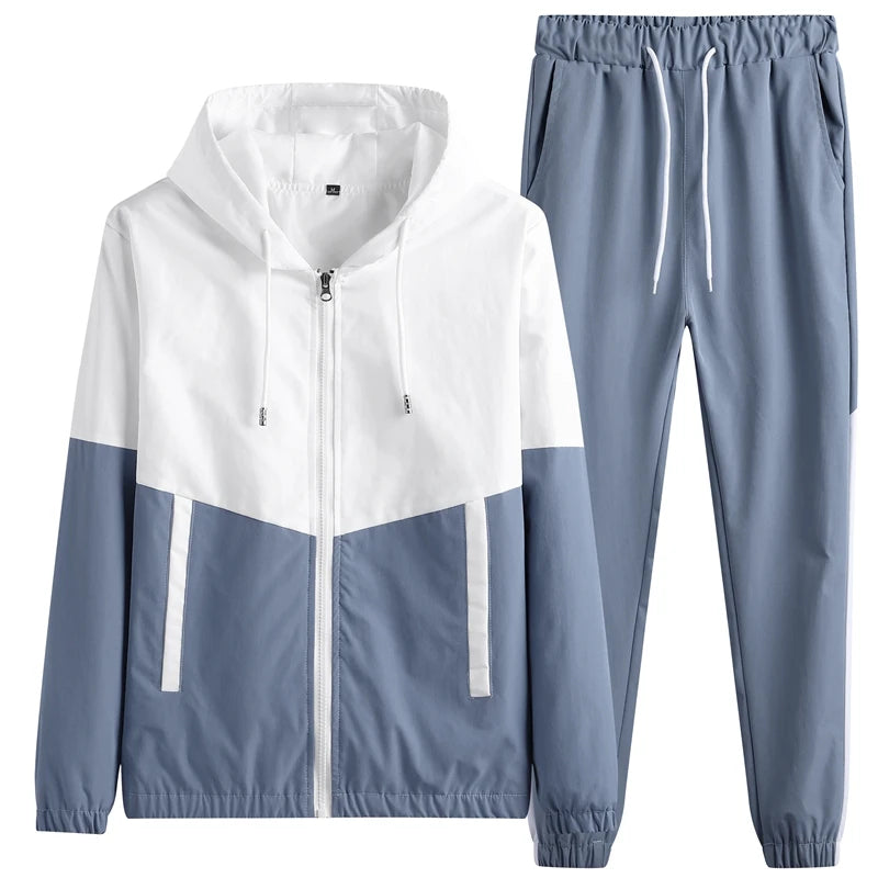 Men's Tracksuit Casual Joggers Hooded Sportswear