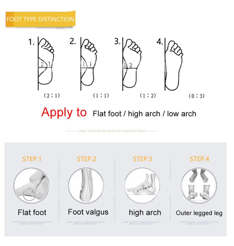 Orthopedic Shoes Insoles For Foot Arch Support