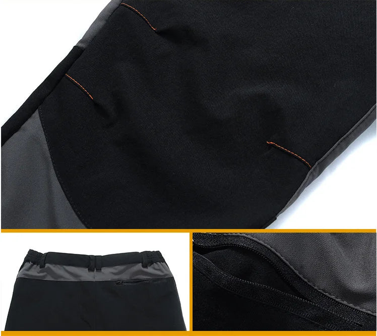 Men Sports Breathable Pants Hiking Trousers Camping Splash Prevention Quick Dry UV Resistant Elastic Thin