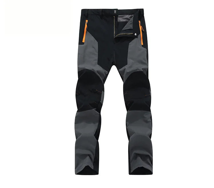 Men Sports Breathable Pants Hiking Trousers Camping Splash Prevention Quick Dry UV Resistant Elastic Thin