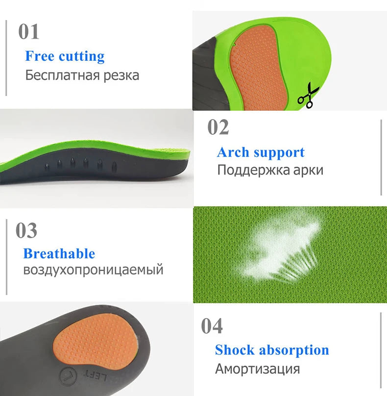 Orthopedic Shoes Insoles For Foot Arch Support