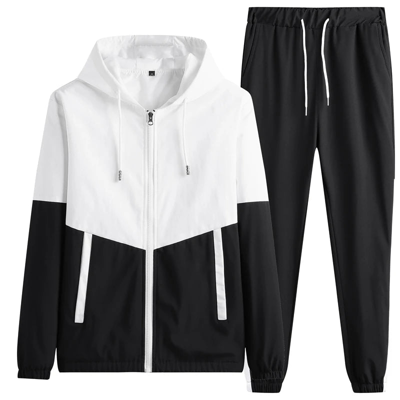 Men's Tracksuit Casual Joggers Hooded Sportswear