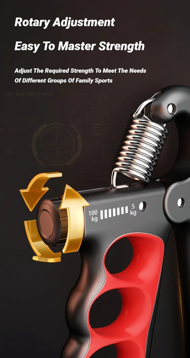 5-100KG Electronic Counting Adjustable Grip For Hand Muscle Strength