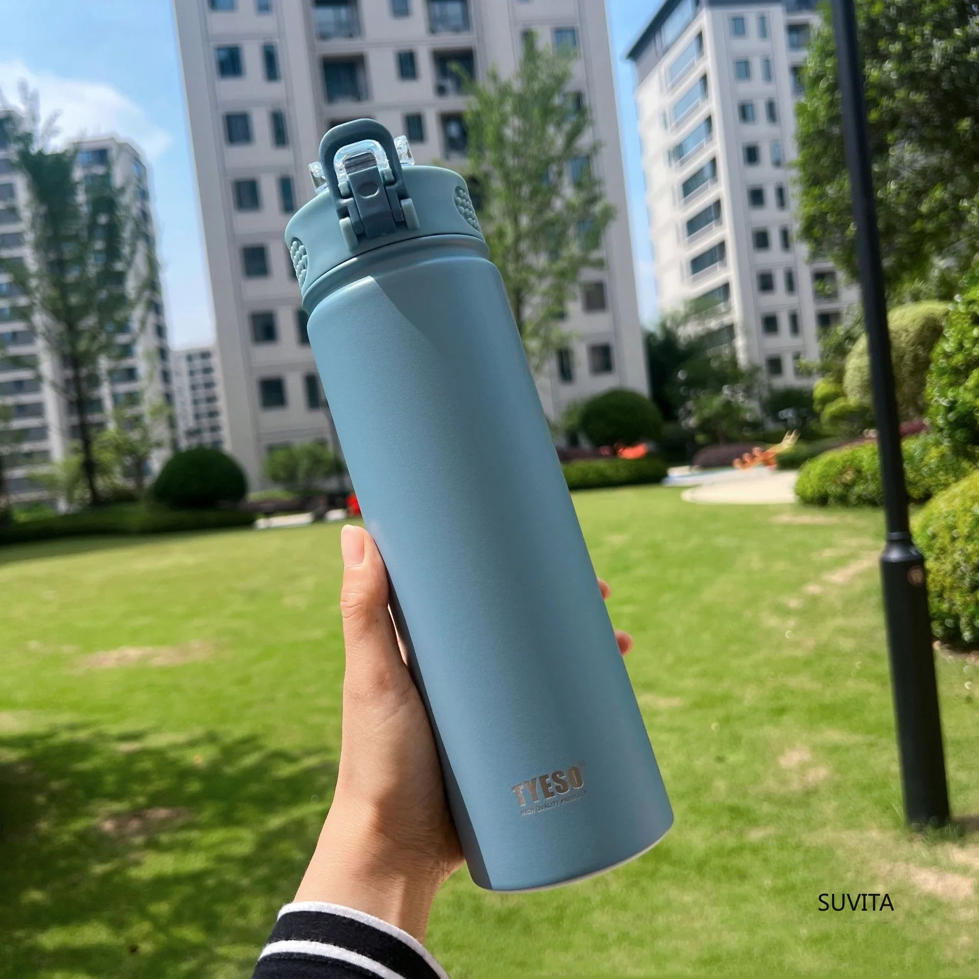 600ML/750ML Thermos Water Bottle With Straw Stainless Steel Thermal Keeps Cold and Heat