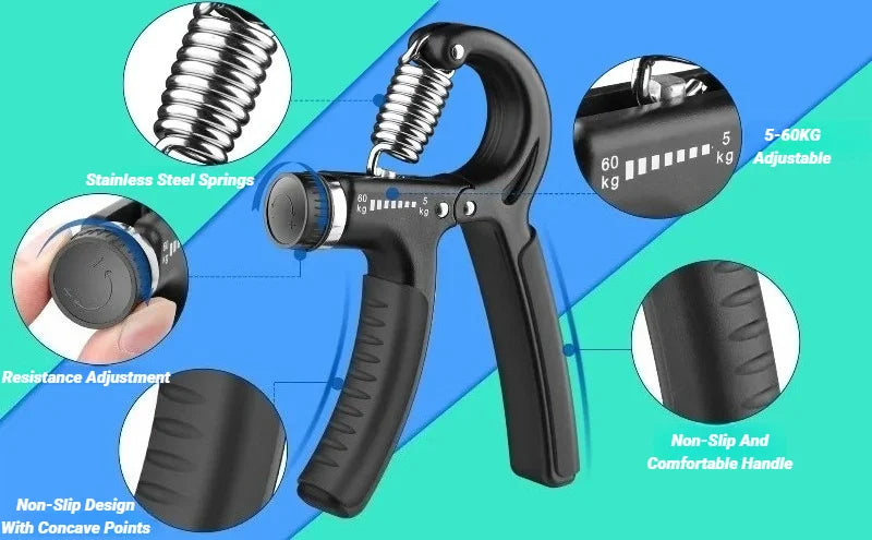 5-60KG Hand Grip Strengthener Forearm Exerciser