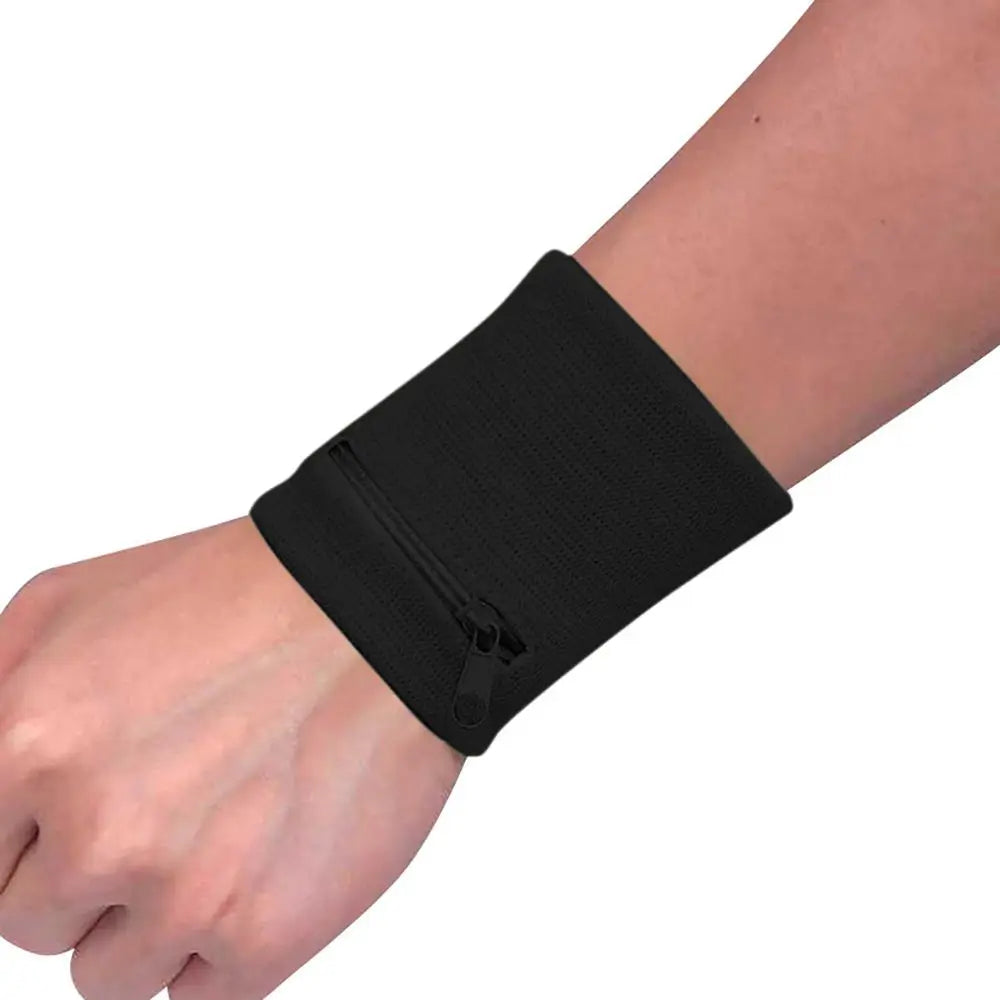 1 Piece Sports Wristband With Zipper Wrist Protection Absorbent Sleeve Towel