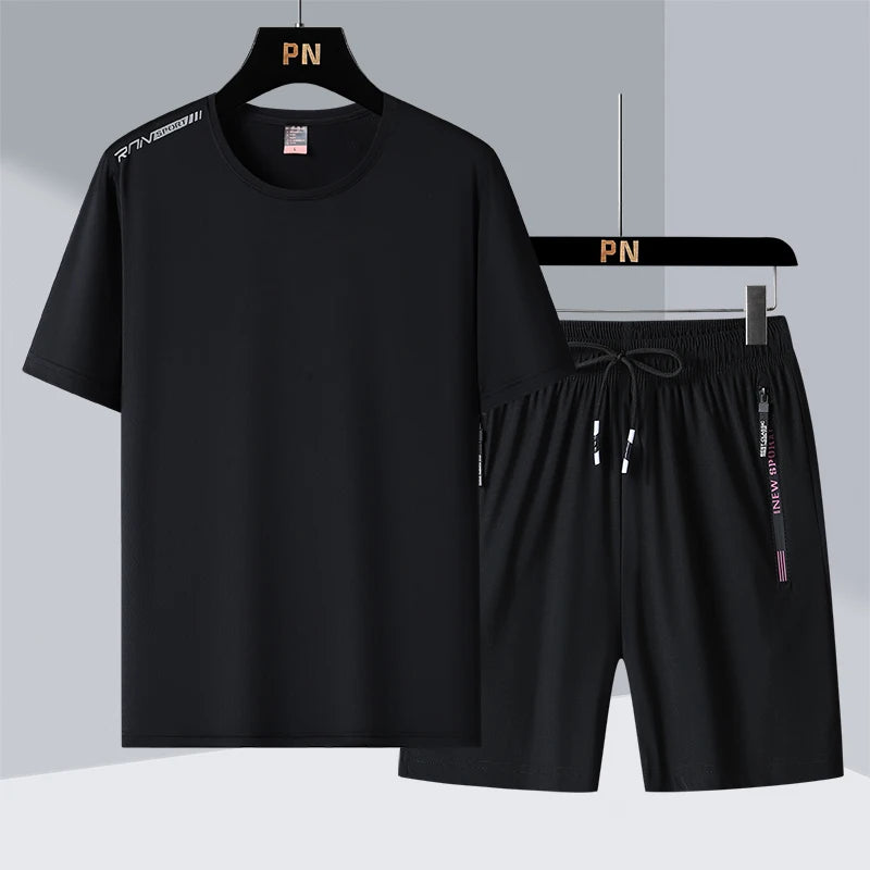 Women's Set Shorts And T-Shirt For Fitness And Exercise