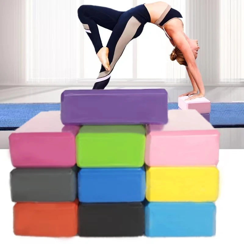 2 Pack Gym Blocks Foam Brick Training Exercise Fitness Equipment Yoga Blocks
