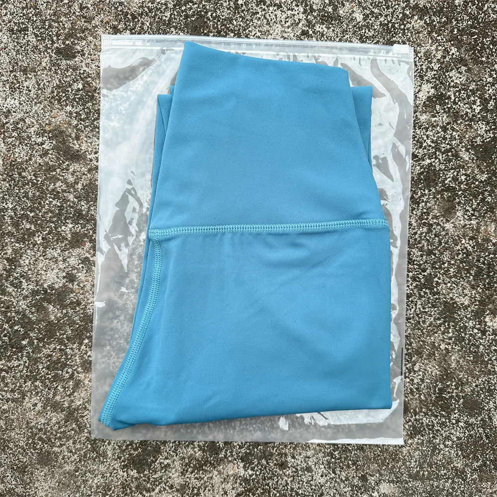 Solid Color High Waist Yoga Leggings For Women