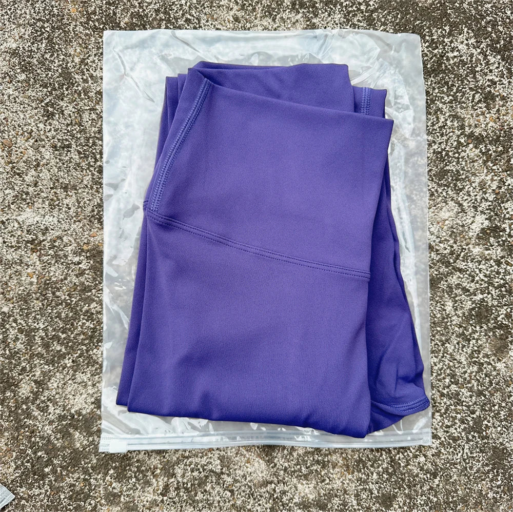 Solid Color High Waist Yoga Leggings For Women