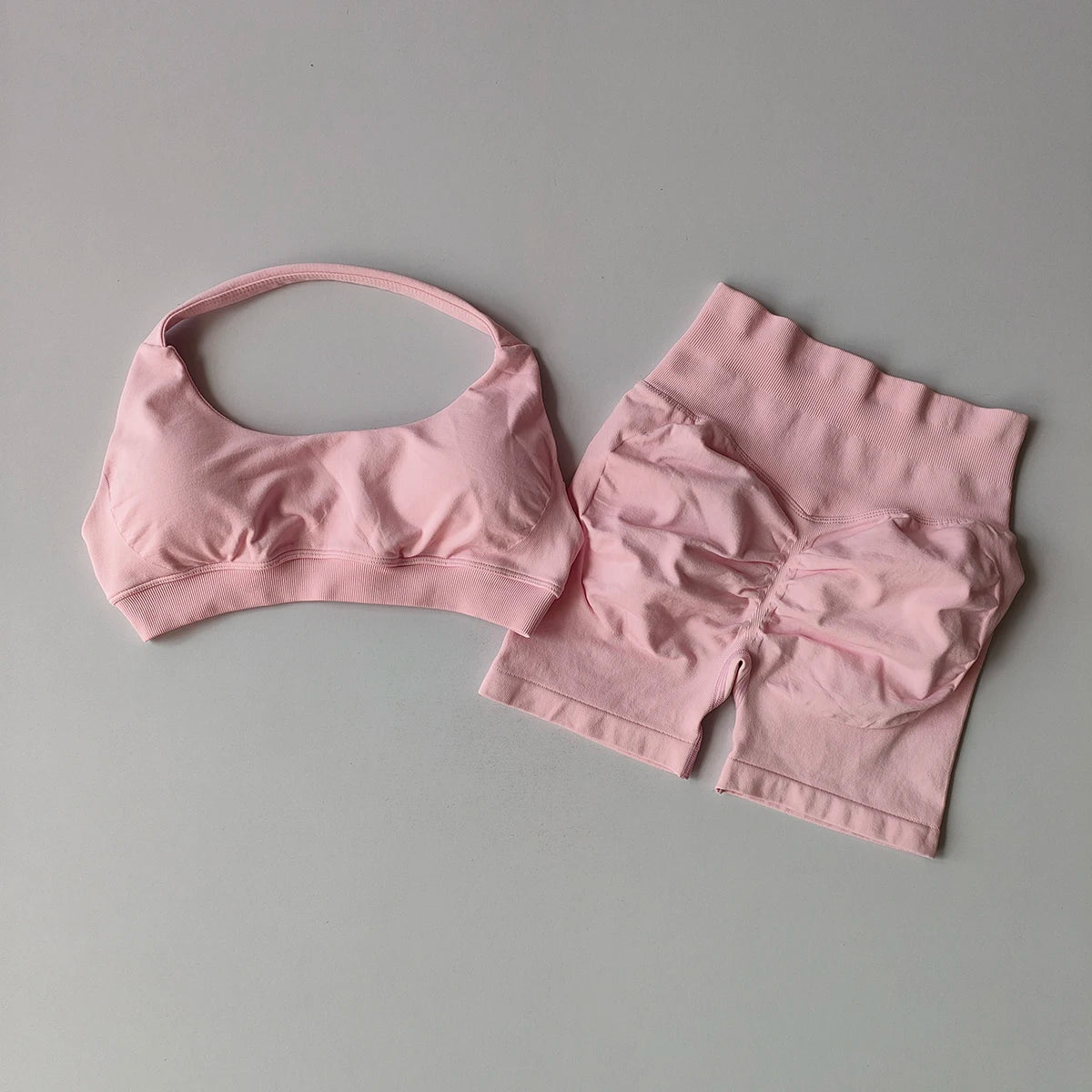 2 Piece Yoga Suit for Women Seamless Fitness Gym Outfit