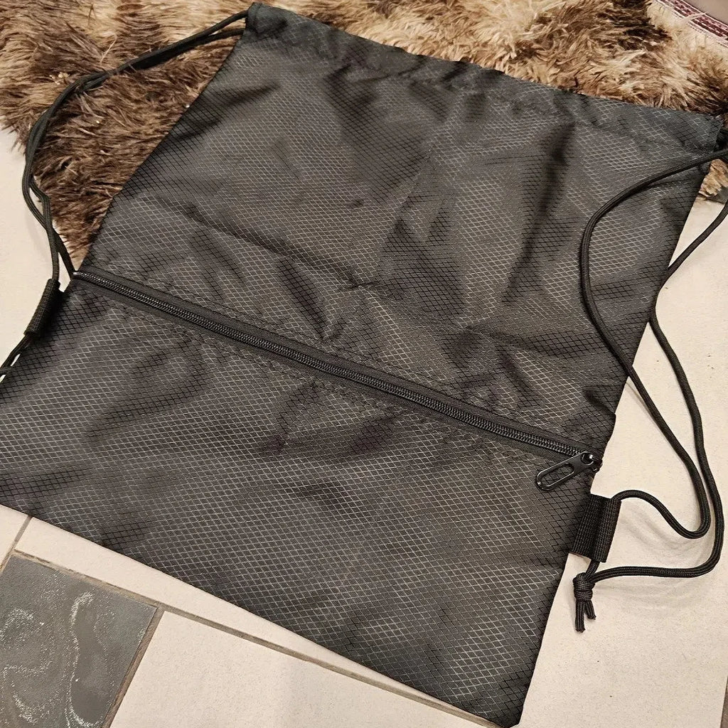 Portable Drawstring Backpack – Foldable Lightweight Bag for Travel, Gym & Outdoor