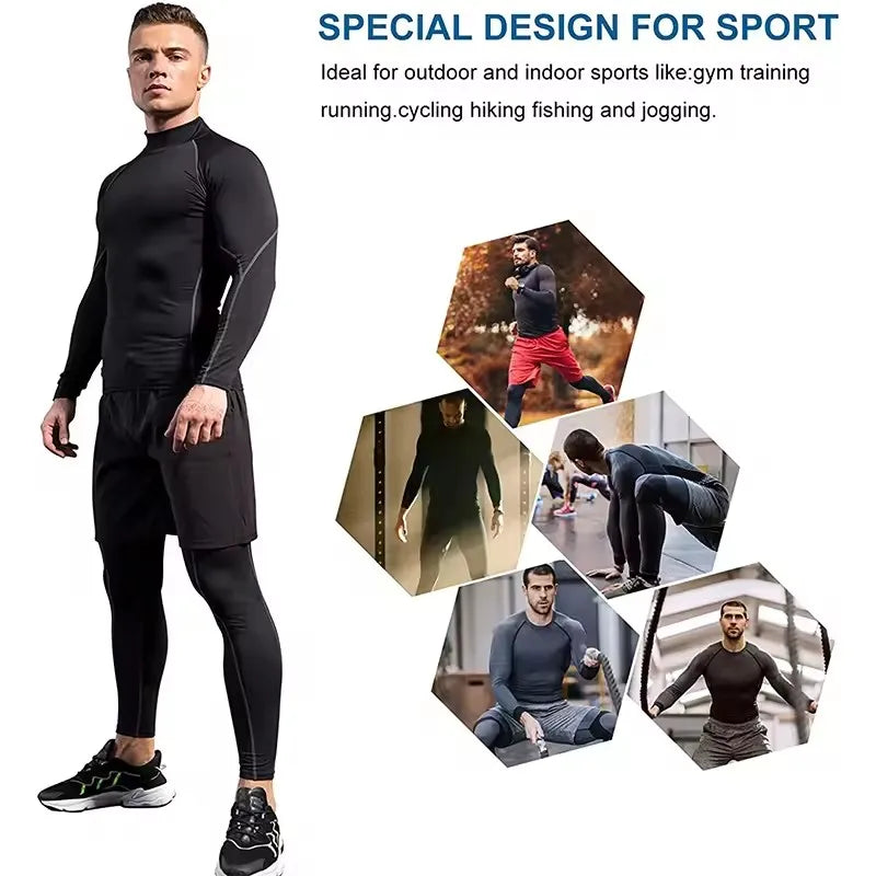 Men Compression Long Sleeve T Shirt Sportswear