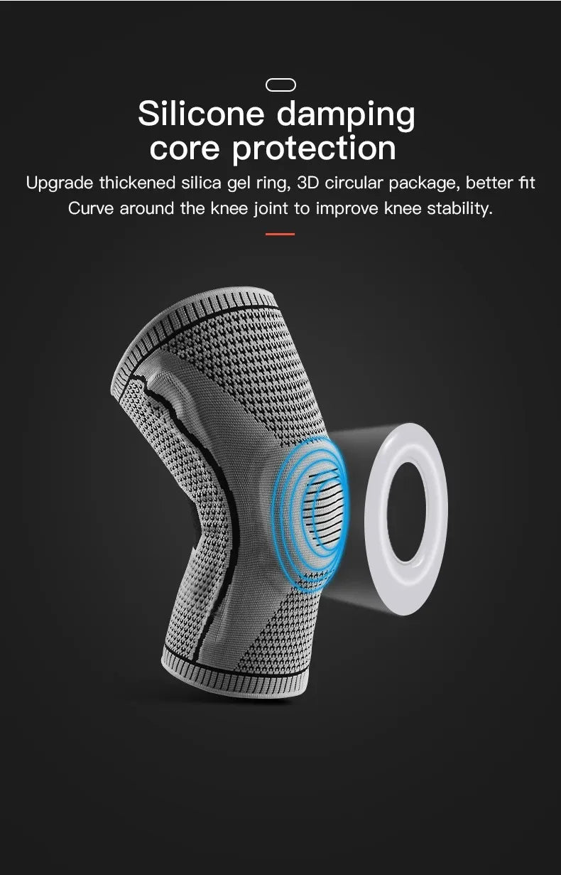 Silicone Knee Pads Strap Patella Support Knee Brace