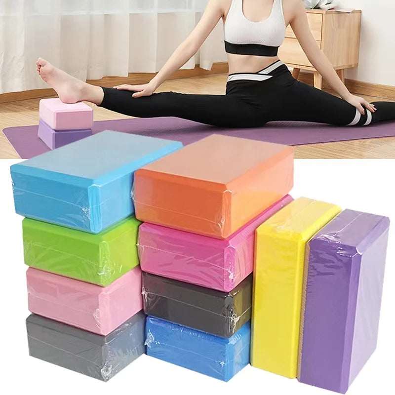 2 Pack Gym Blocks Foam Brick Training Exercise Fitness Equipment Yoga Blocks