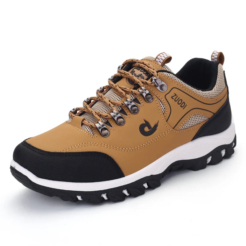 Men's Waterproof Hiking Shoes Outdoor Leather Sports Shoes