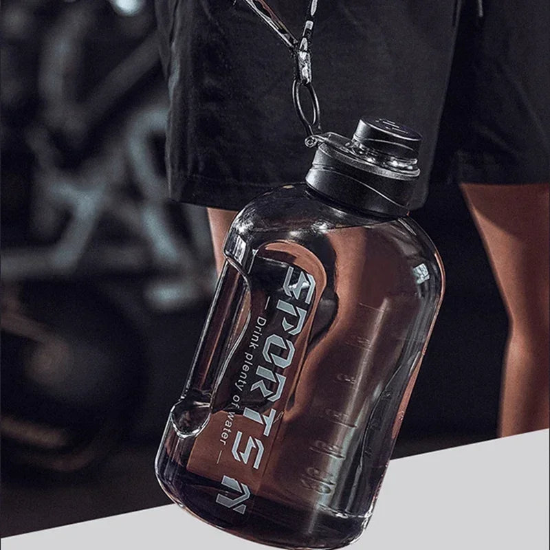 1.7L/2.7L Large Capacity Water Bottle For Fitness Sports