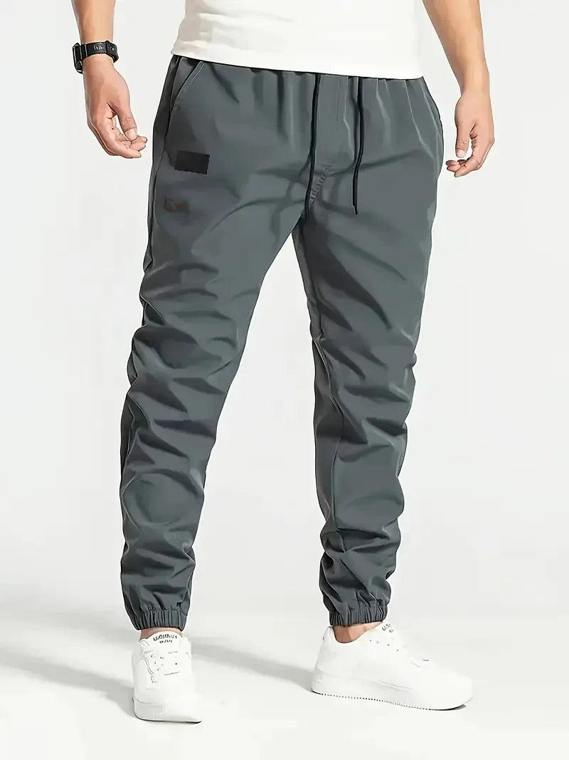 Men Pants Sports Casual Joggers Solid Color