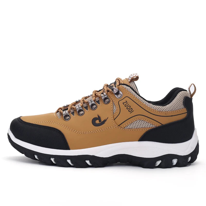Men's Waterproof Hiking Shoes Outdoor Leather Sports Shoes