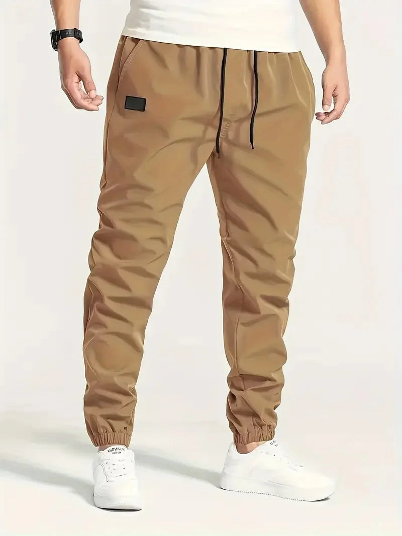 Men Pants Sports Casual Joggers Solid Color