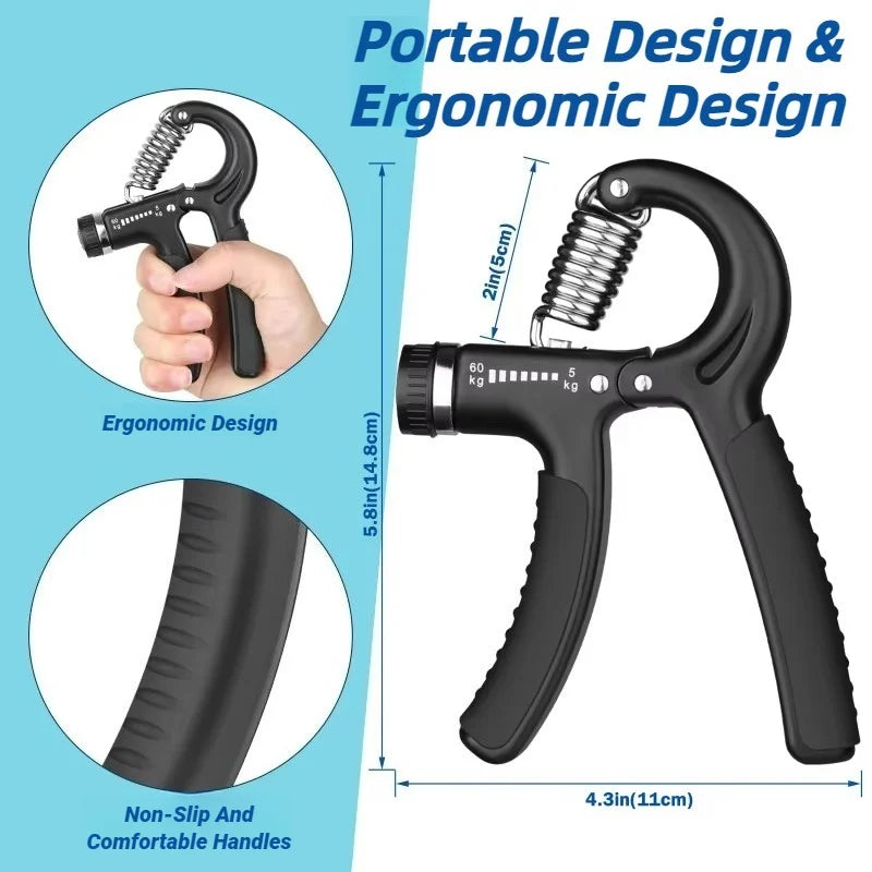 5-60KG Hand Grip Strengthener Forearm Exerciser
