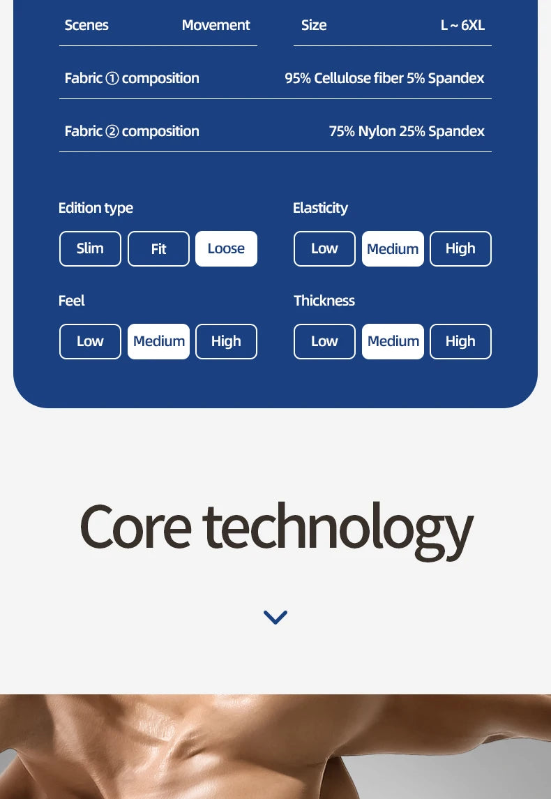 Long Sports Boxers For Men