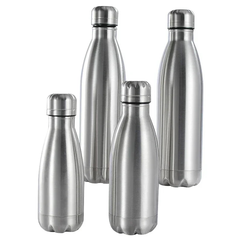 0.75/1 Liter Stainless Steel Water Bottle For Outdoor Camping Hiking Sports