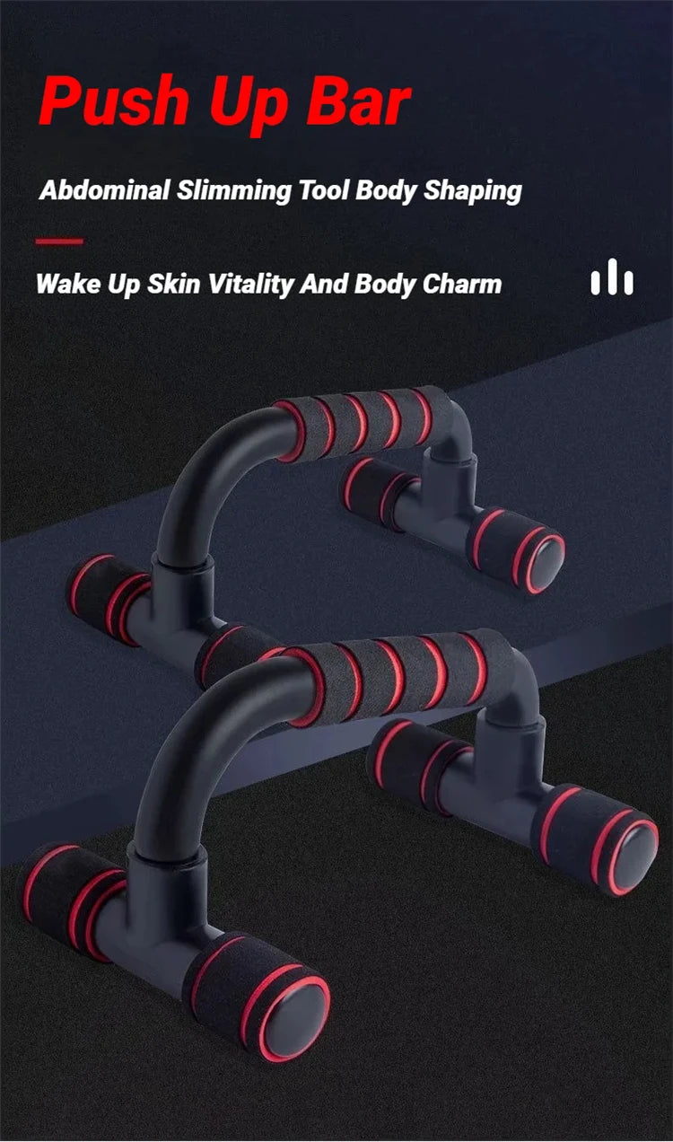 Portable Muscle Training Fitness Equipment Anti Skid Foam Handle Push Up Support