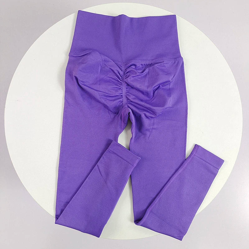 High Elastic Seamless Yoga Leggings - Women Fitness Quick Dry Push Up Sports Pants