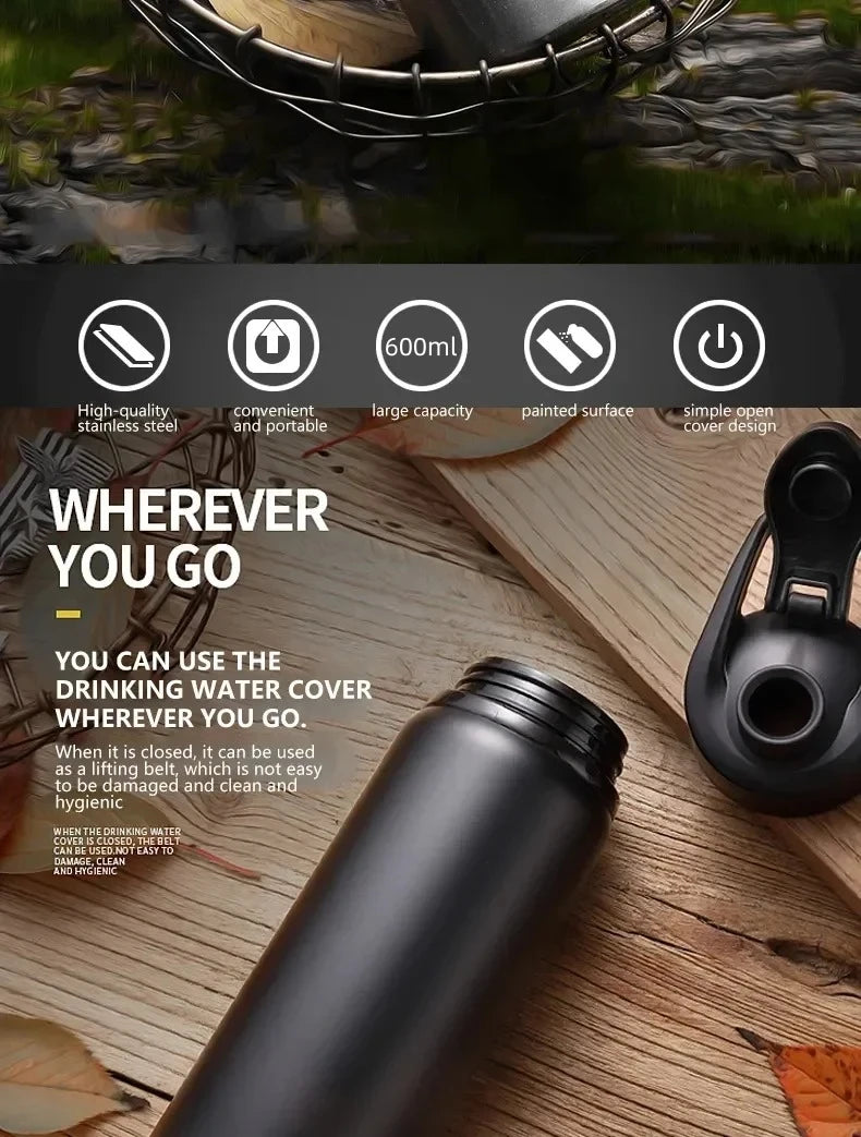 Stainless Steel Water Bottle For Outdoors and Fitness