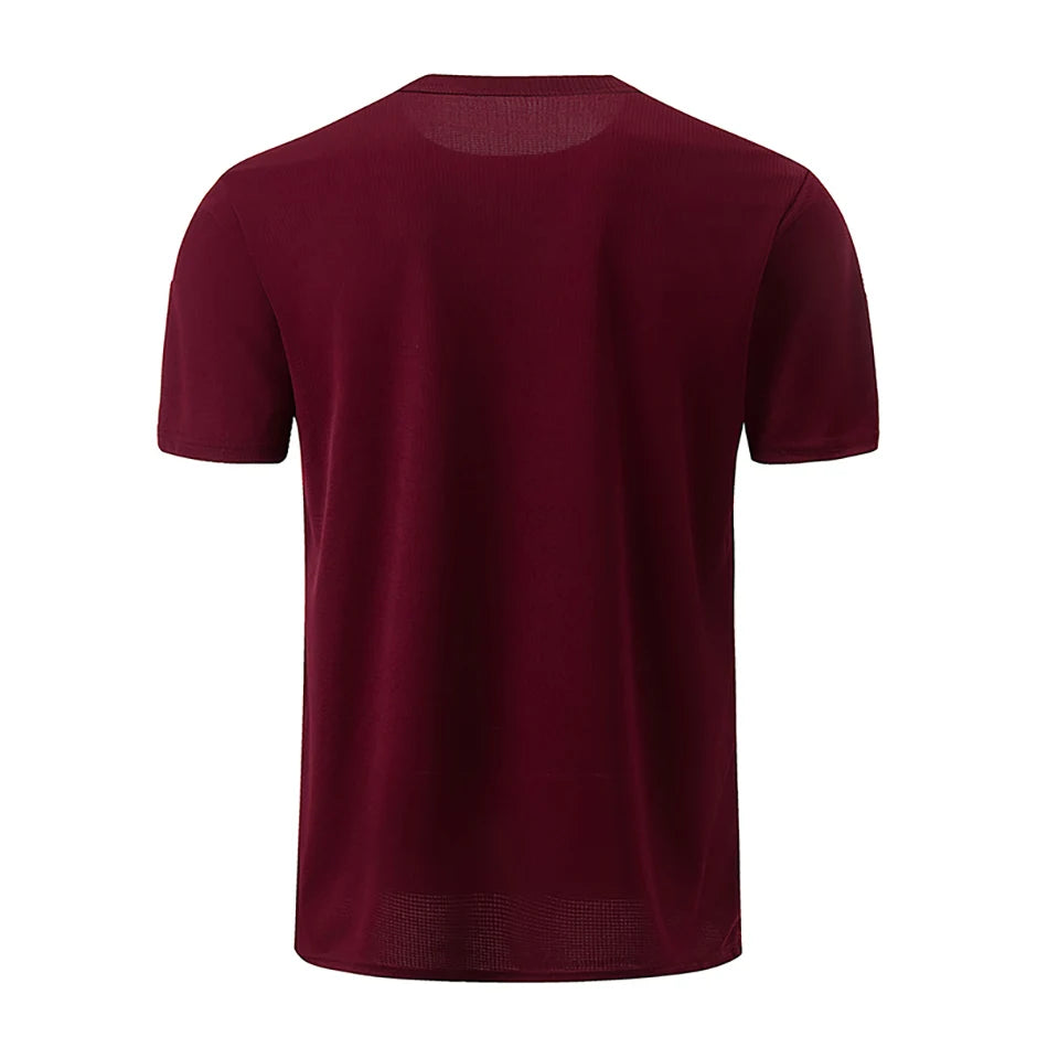 Men's Solid Color Sports Short Sleeve Fitness Shirt