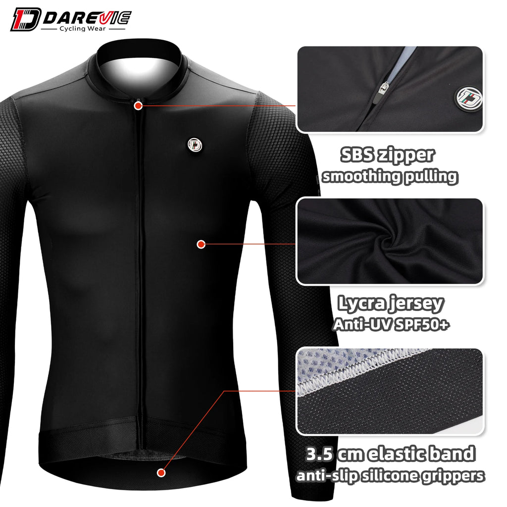 Men Cycling Jersey Breathable Long Sleeve Men's Cycling Clothing