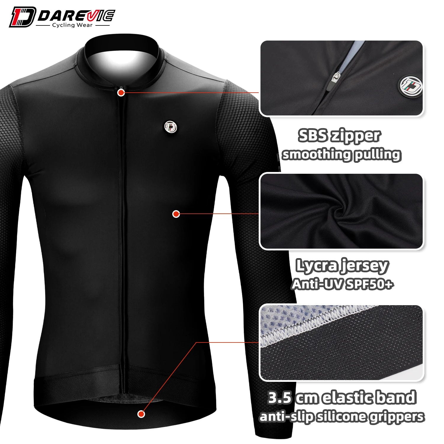 Men Cycling Jersey Breathable Long Sleeve Men's Cycling Clothing