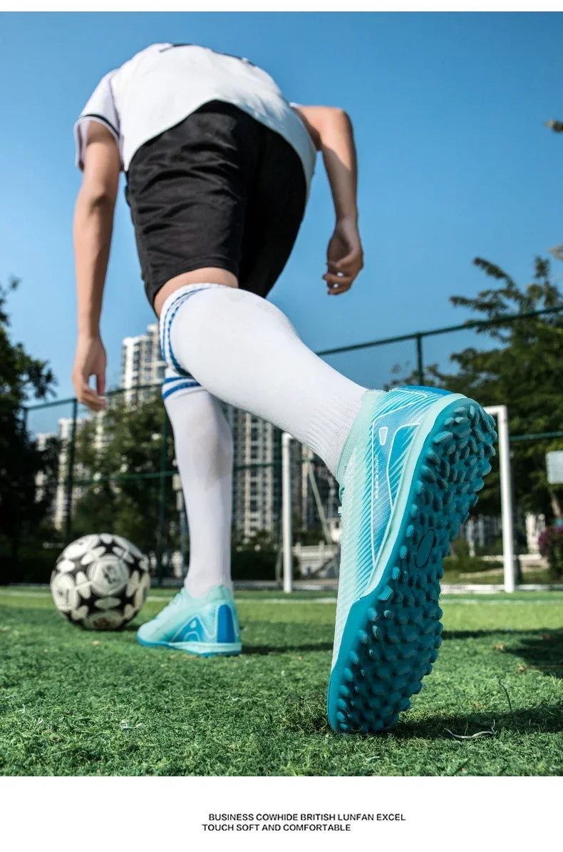 Men and Women Professional Training Football Cleats Ultralight Soccer Shoes