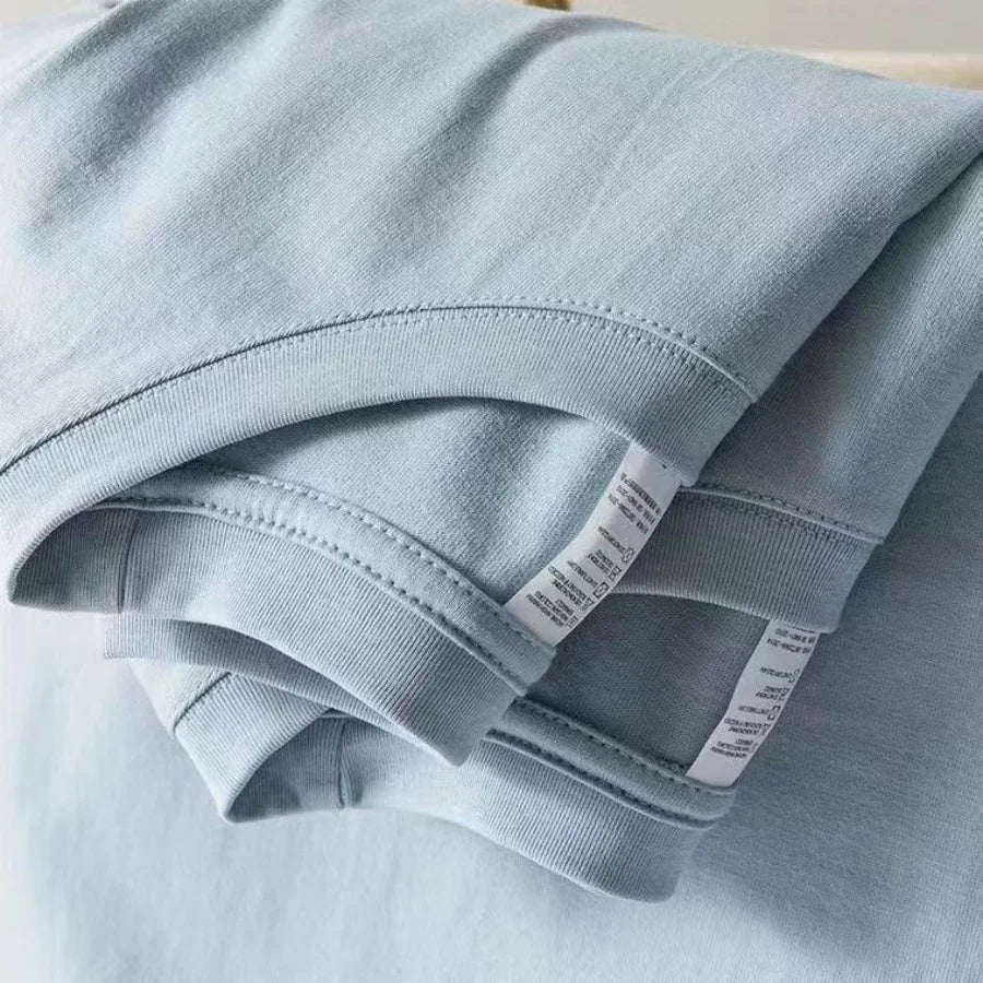 100% Cotton T-shirt Men Women Solid Color