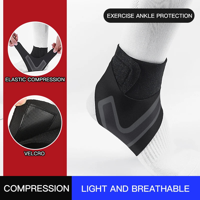 Ankle Support Elastic Breathable Ankle Brace Adjustable Compression Brace