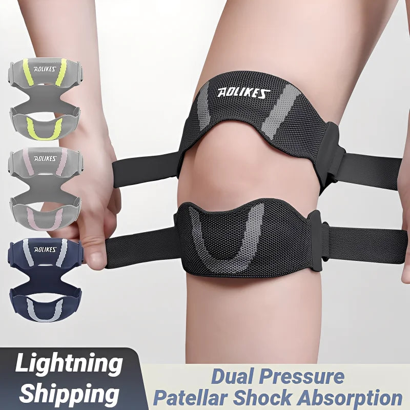 Patella Knee Strap With Silicone Pad For Patellar Tendon Support Adjustable Compression Sports Brace