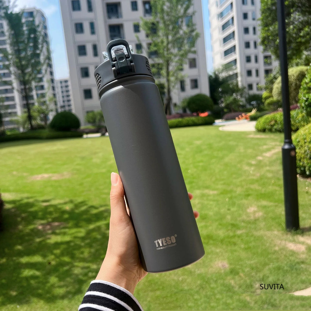 600ML/750ML Thermos Water Bottle With Straw Stainless Steel Thermal Keeps Cold and Heat