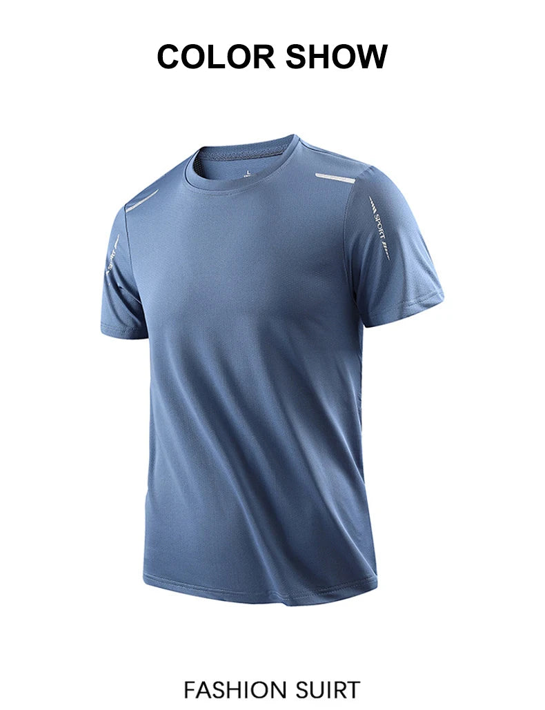 Men's Running Quick Drying T-Shirts Breathable For Sports and Fitness