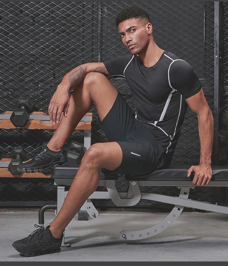 Running Shorts Men Loose Dry Fit Basketball Gym Fitness Shorts