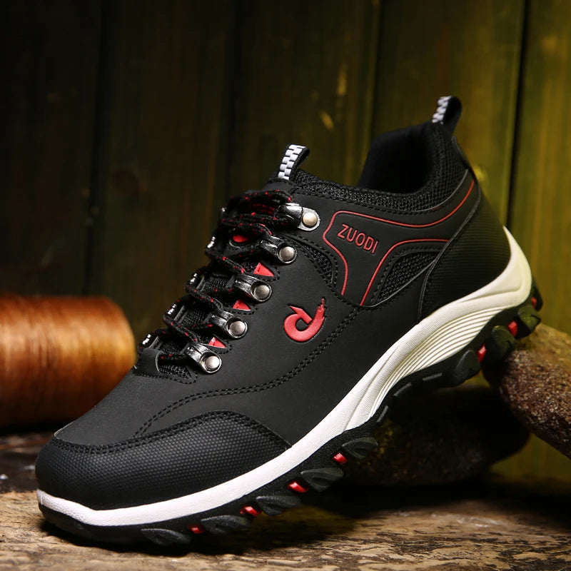 Men's Waterproof Hiking Shoes Outdoor Leather Sports Shoes