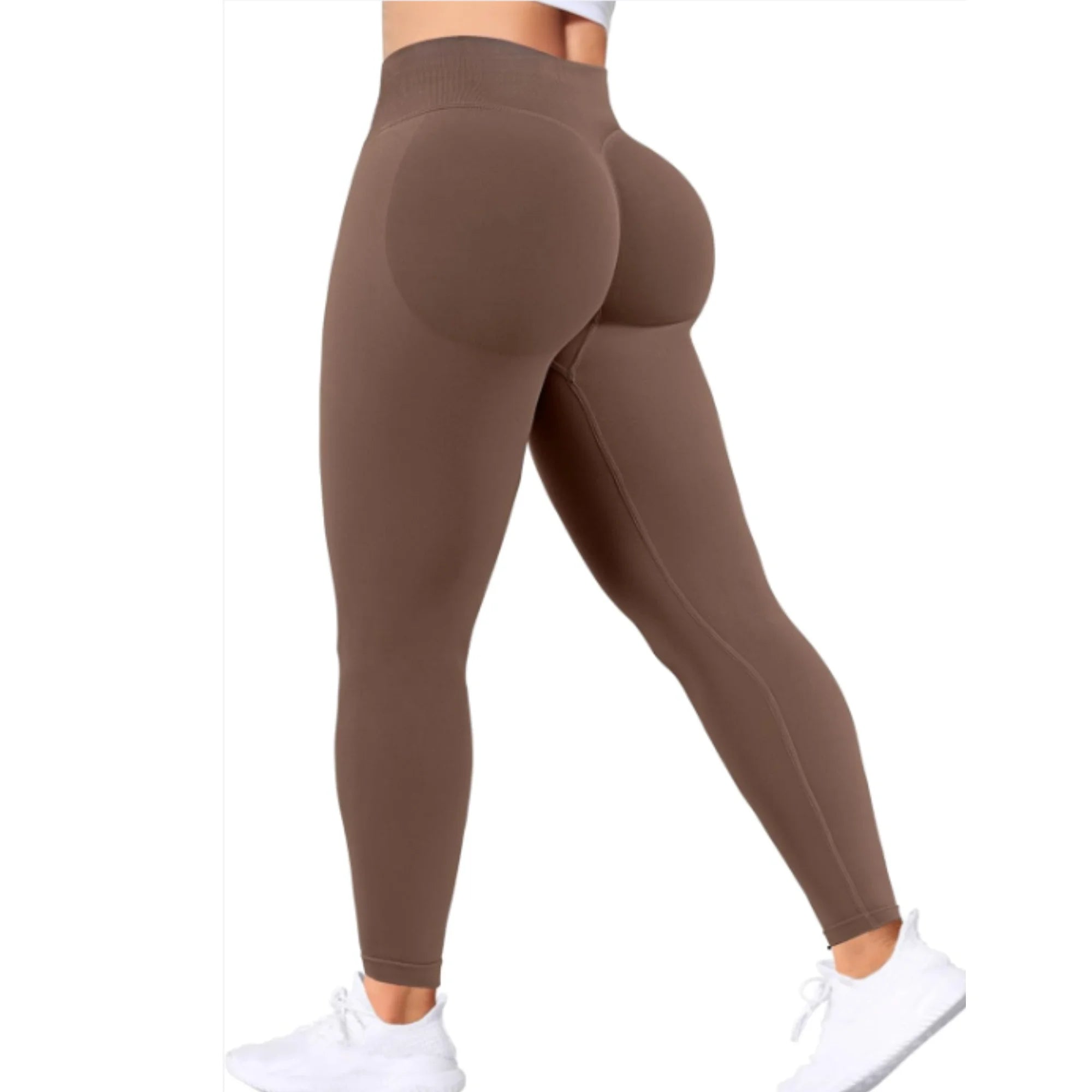 Seamless Women Solid Waist Yoga Pants hip Lifting Tights