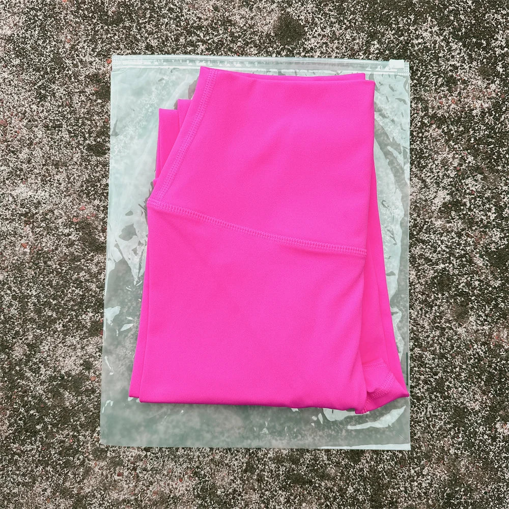 Solid Color High Waist Yoga Leggings For Women