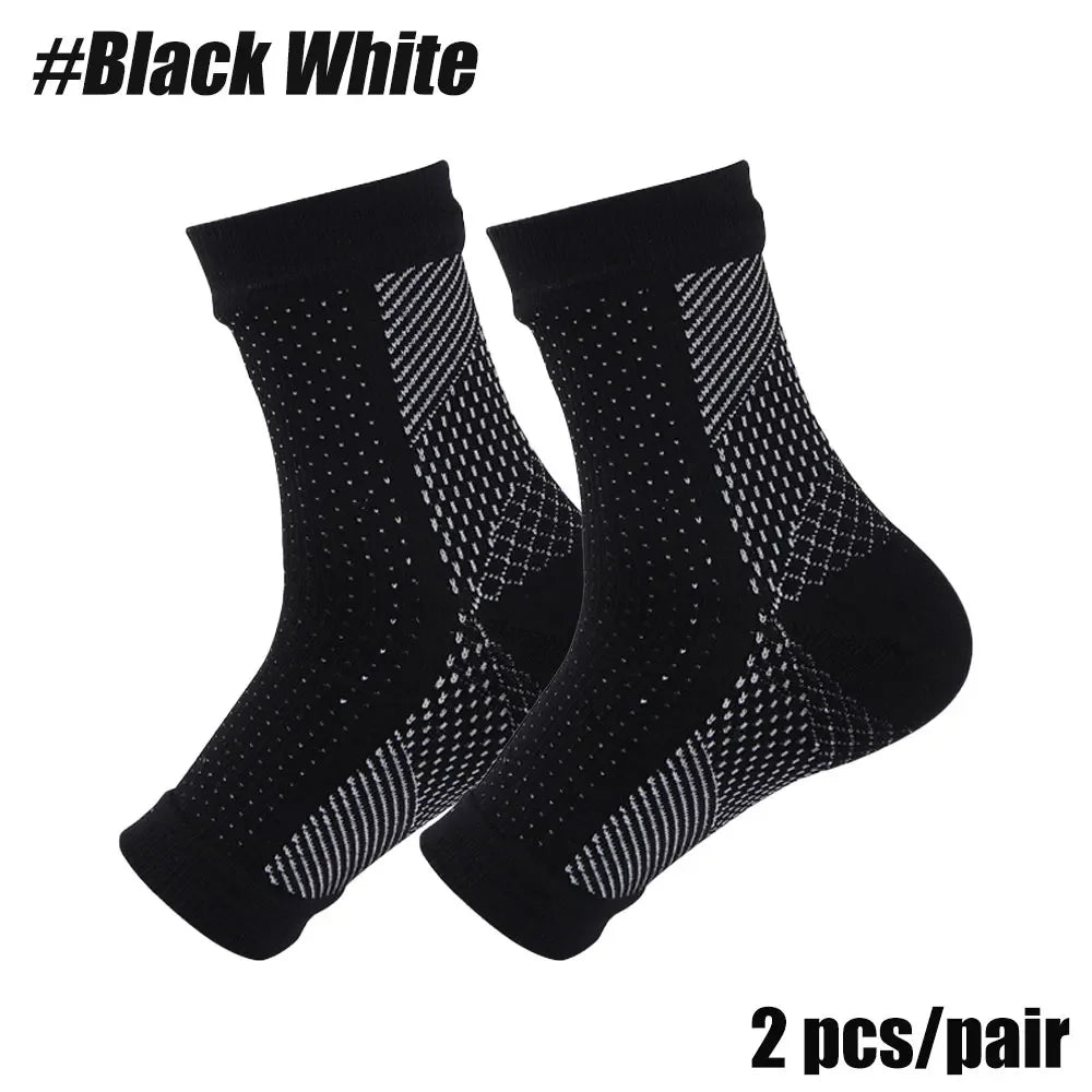 2 Pair Compression Ankle Brace For Heels Arch Support