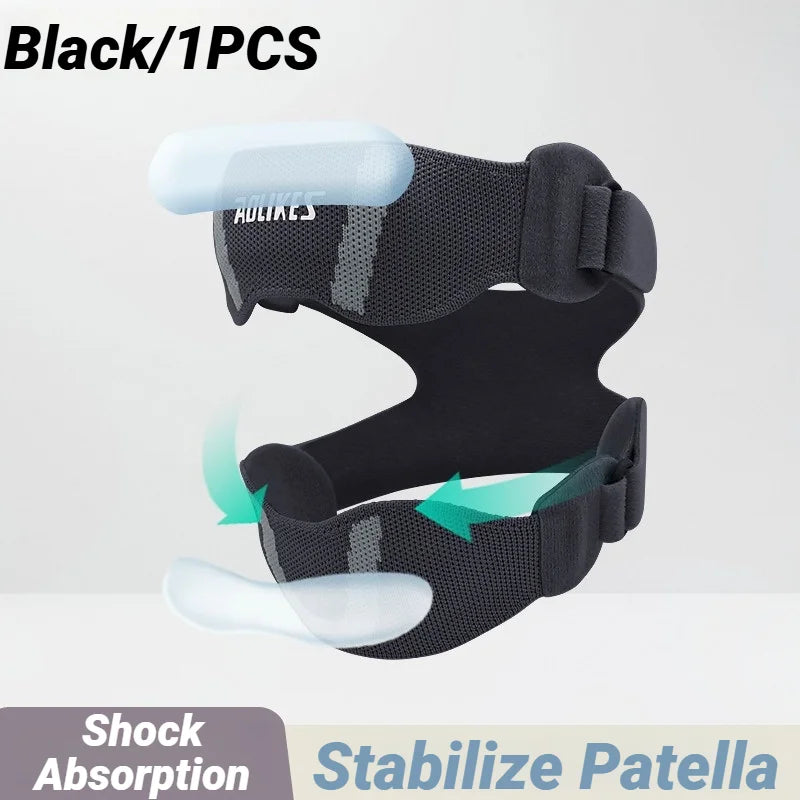 Patella Knee Strap With Silicone Pad For Patellar Tendon Support Adjustable Compression Sports Brace