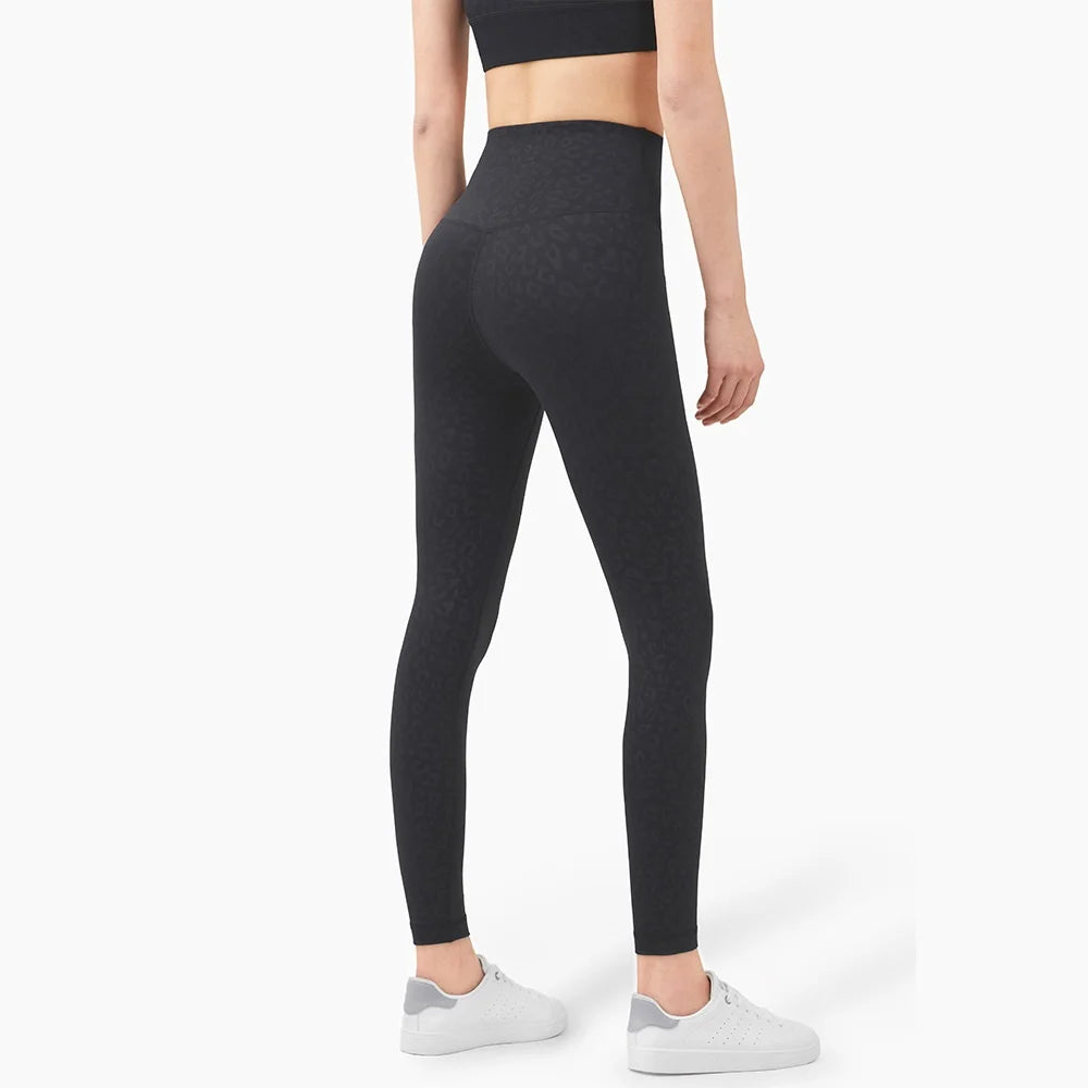 Solid Color High Waist Yoga Leggings For Women