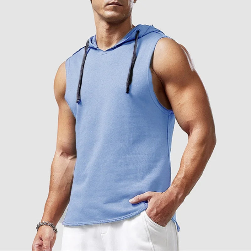 Men's Hooded Tank Top For Fitness