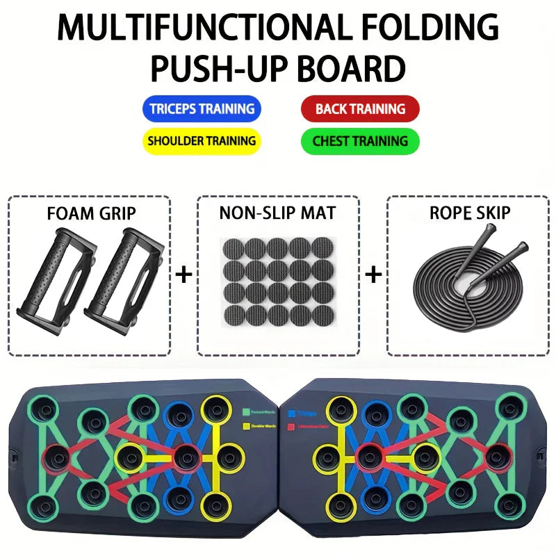 Push-up Board Set Portable Multifunctional Push-up Bar Foldable Fitness Equipment