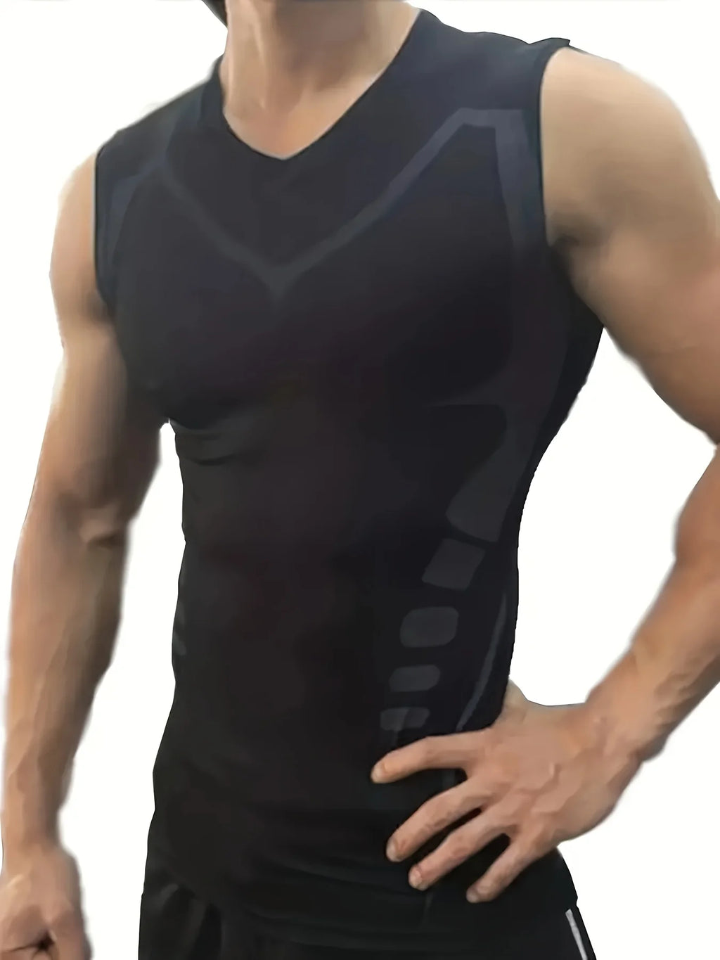 Men's Sleeveless Quick Dry Compression Tank Top For Training Fitness