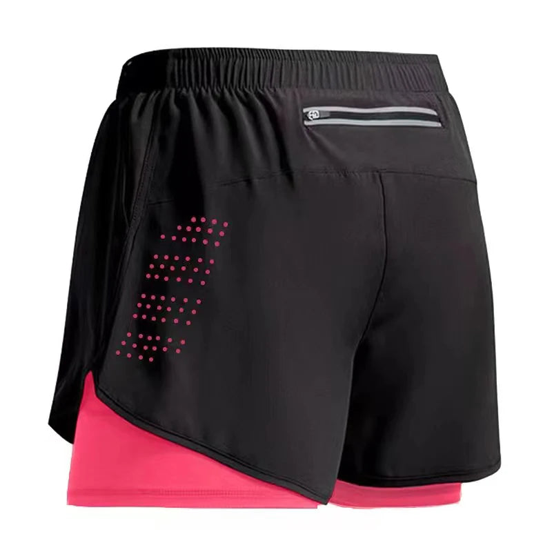 Men Running Shorts Gym Sports Shorts 2 In 1 For Fitness Training
